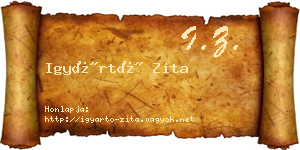 Igyártó Zita névjegykártya